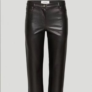 Aritzia Melina 00 short leather pants